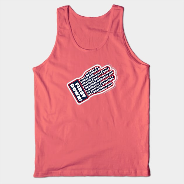 First Down Patriots! Tank Top by Rad Love